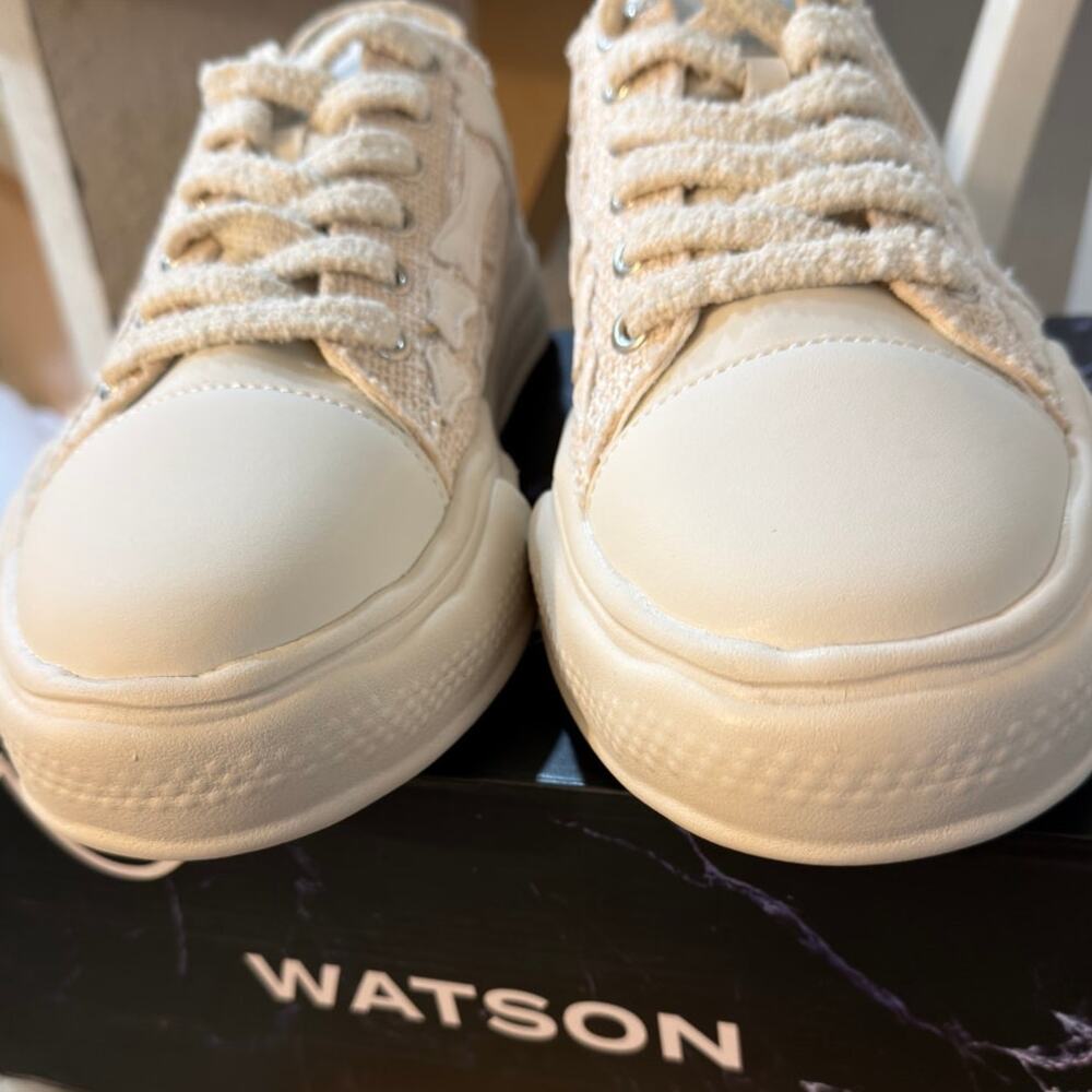 NEW Watson Men's Vulcan Sneakers Color: Cream/Off White Size 10 - Picture 10 of 11